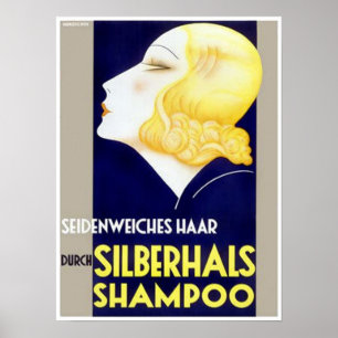 Poster Shampooing Silberhals