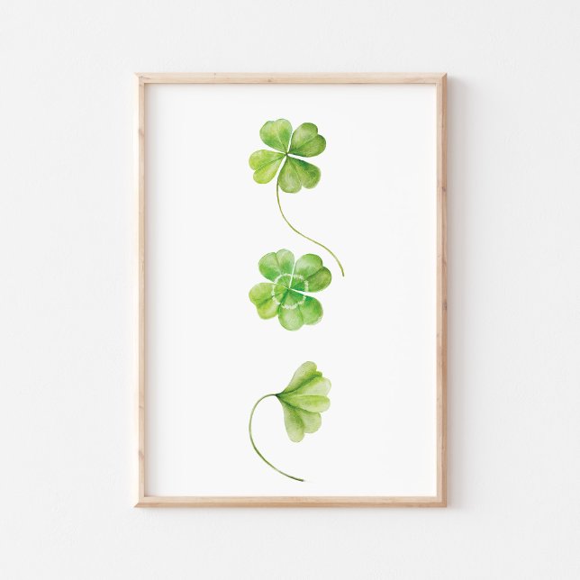 Poster Shamrock aquarelle (Créateur téléchargé)