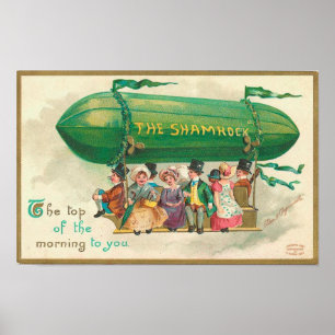 Poster Shamrock de la Saint Patrick Vintage
