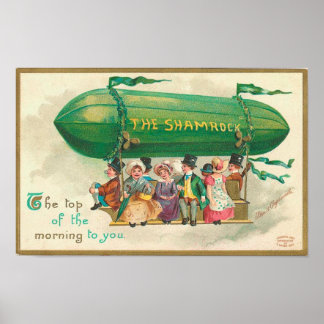 Poster Shamrock de la Saint Patrick Vintage