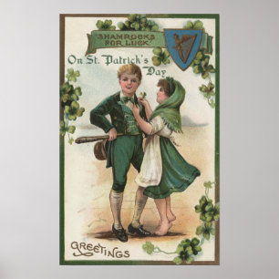 Poster Shamrocks pour la chance