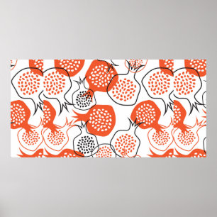 Poster SHANA TOVA CARD, Rosh Hashanah Grey Card, avec h