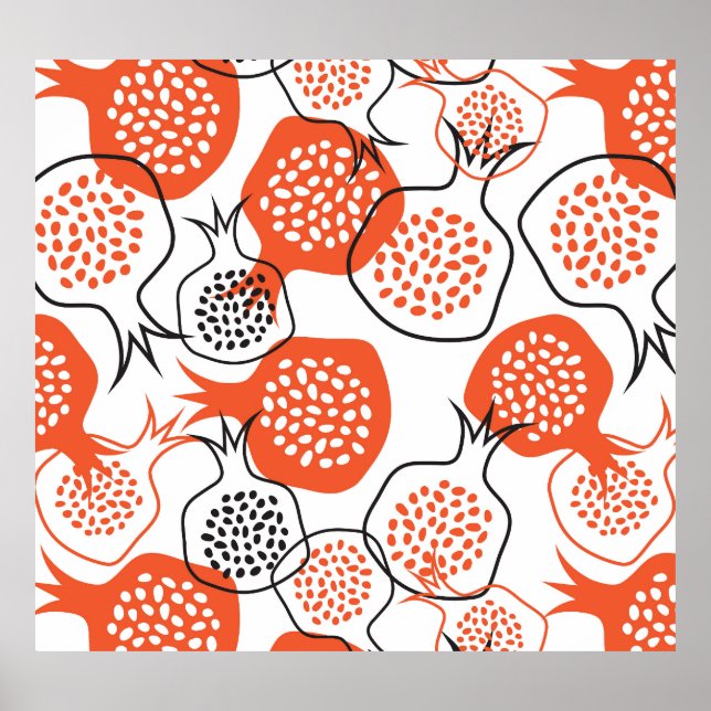 Poster SHANA TOVA : Carte de grenade (Devant)