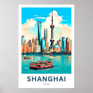 Poster Shanghai Chine Imprimer