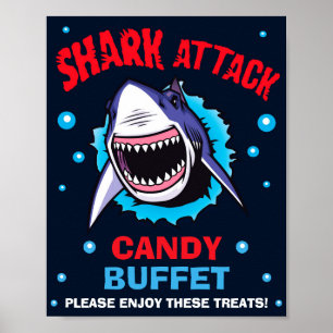 Poster Shark Candy panneau buffet Shark Candy panneau bar