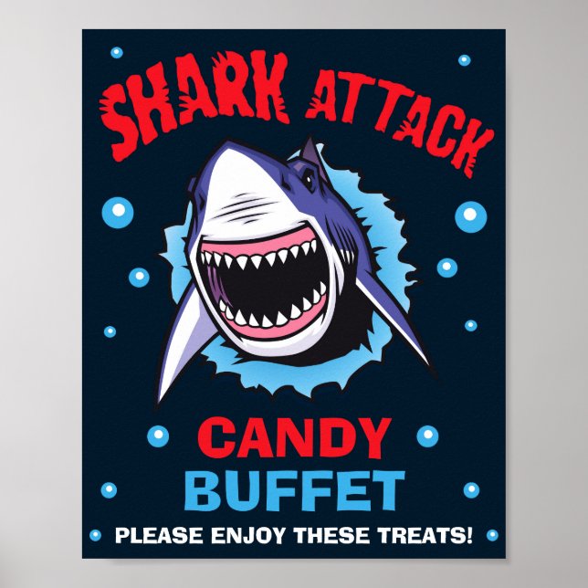 Poster Shark Candy panneau buffet Shark Candy panneau bar (Devant)