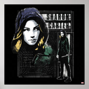 Poster Sharon Carter Fugitive Graphic