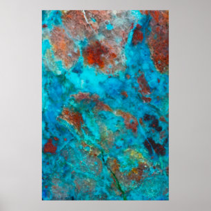 Poster Shattuckite bleue
