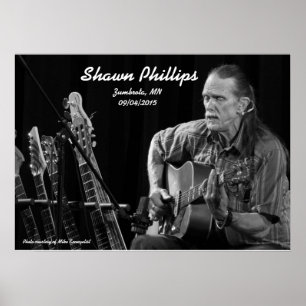 Poster Shawn Phillips LIVE à Zumbrota, MN en 2015