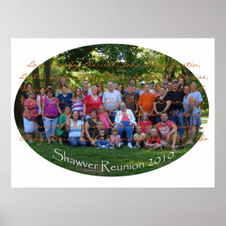 Poster Shawver Reunion 2010, Lori, Sandy, Aeriell, Joh...