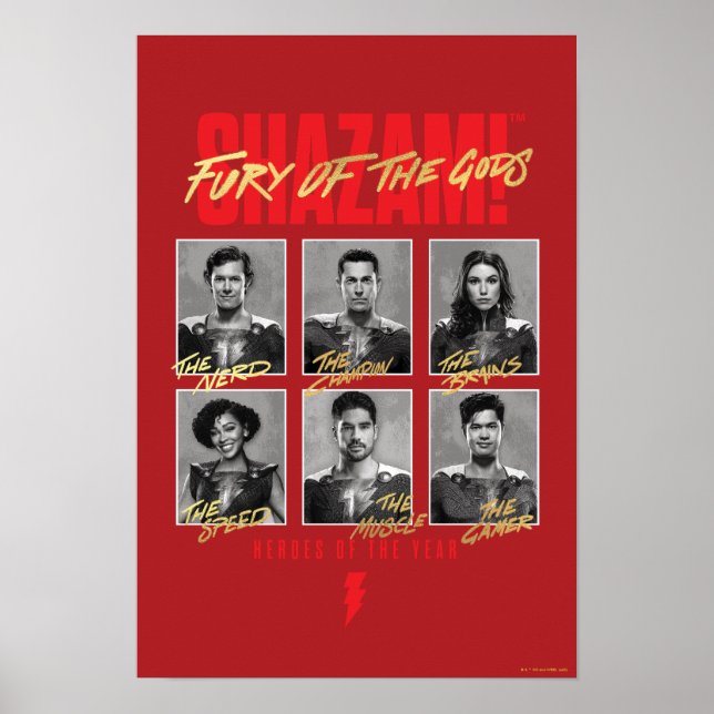 Poster SHAZAM ! Furie des dieux | Annuaire SHAZAMily (Devant)