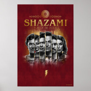 Poster SHAZAM ! Furie des dieux Bars photo de caractère