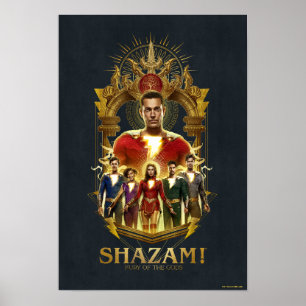 Poster SHAZAM ! Furie des dieux   Cadre SHAZAMily