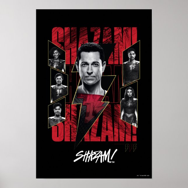 Poster SHAZAM ! Furie des dieux | Groupe SHAZAMily (Devant)