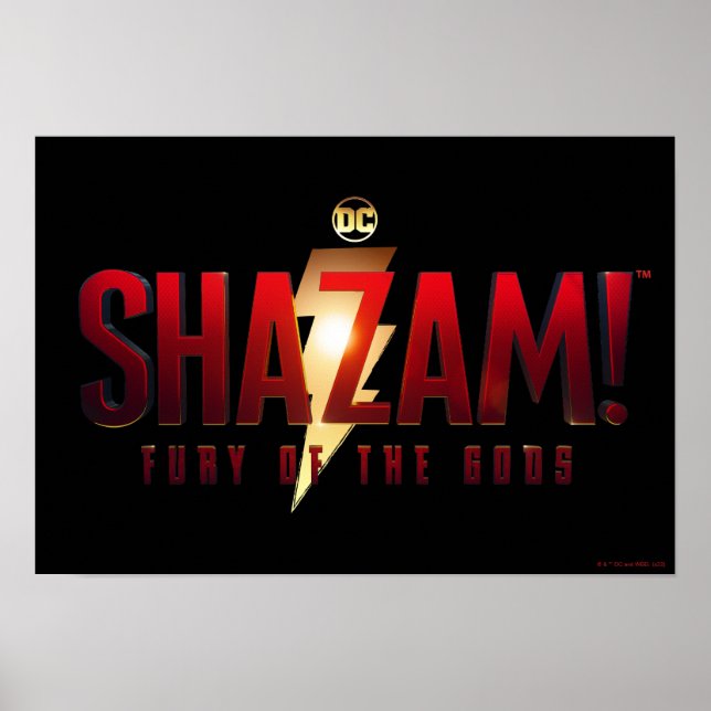 Poster SHAZAM ! Furie des dieux | Logo Fury of the Gods (Devant)
