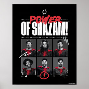 Poster SHAZAM ! Furie des dieux Puissance du groupe SHA
