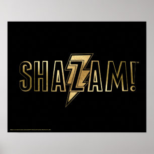 Poster SHAZAM !   Logo Or