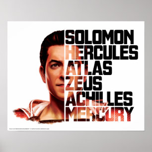 Poster SHAZAM !   Shazam Closeup Acronyme graphique