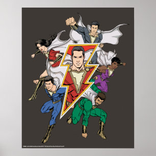 Poster SHAZAM !   Shazam Family Graphic