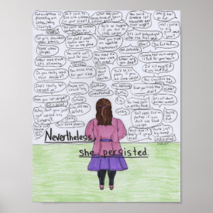 Poster She Persisted (Plus-Size)