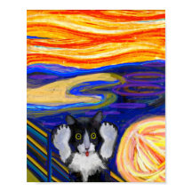 Sheba's Scream, Parody The Scream, Cat Art