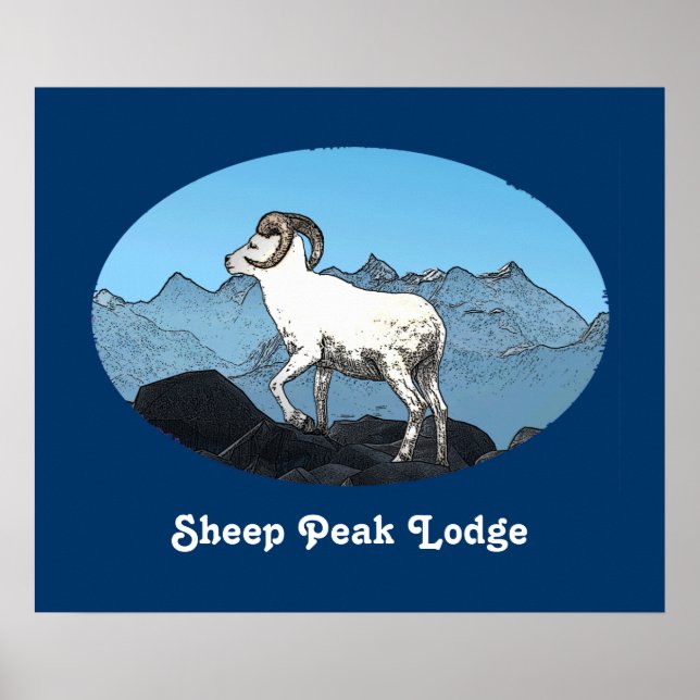 Poster Sheep Peak Lodge (Devant)