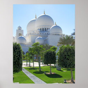 Poster Sheikh Zayed Grand Mosque domes 1