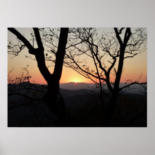 Poster Shenandoah Sunset National Park Paysage