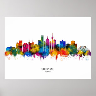 Poster Shenyang China Skyline