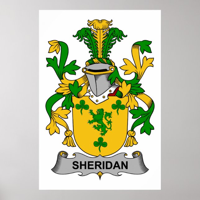 Poster Sheridan Family Crest (Devant)