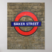 Sherlock Holmes Baker Street Posterd