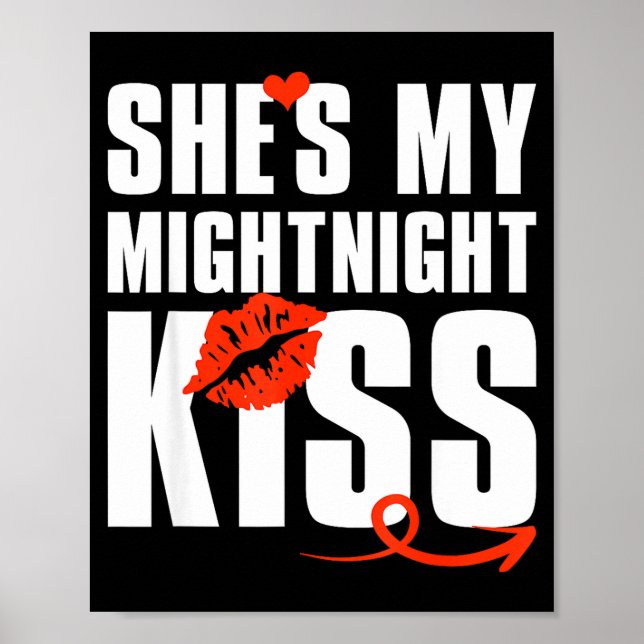 Poster She's My Midnight Kiss Happy New Year Matching Fun (Devant)