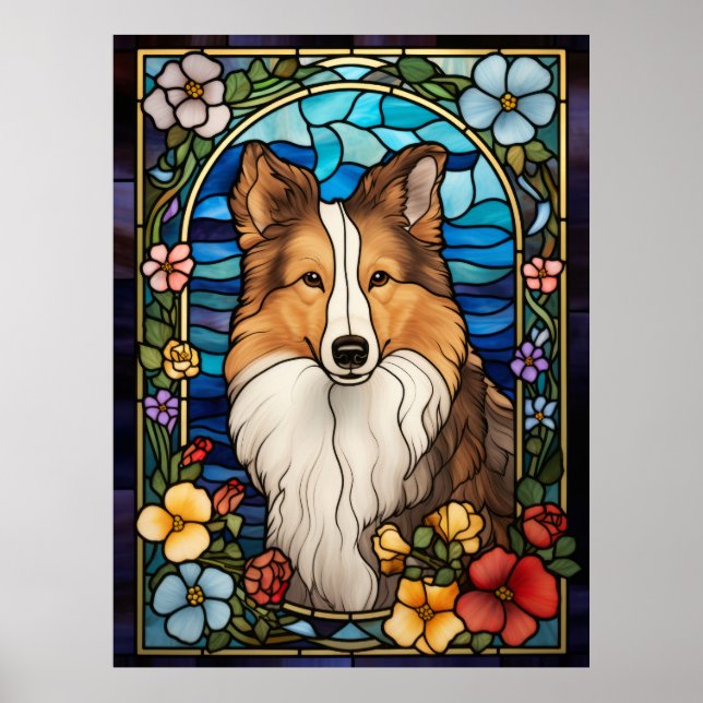 Poster Shetland Sheepdog (Devant)