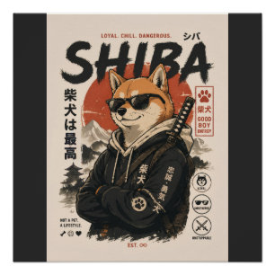POSTER SHIBA LE PROTECTEUR