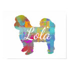 Shihtzu Shih-Tzu personnalisé (Haired court)