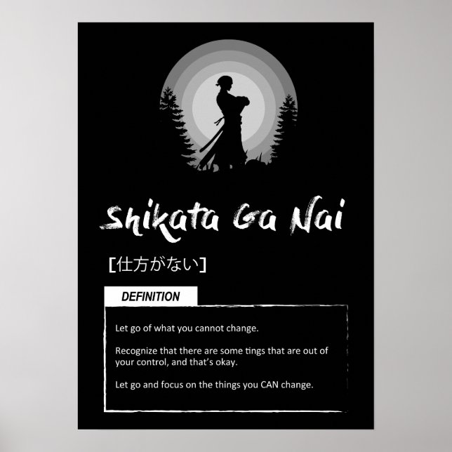 Poster Shikata-ga-nai - Le concept japonais de réussite (Devant)