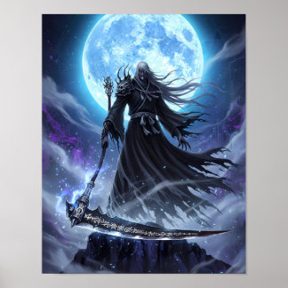 Poster Shinigami Sumi-e Art