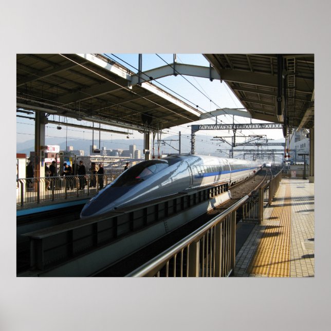 Poster Shinkansen série 500 新 幹 train 線 (Devant)