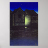 Shinkawa la nuit Kawase Hasui