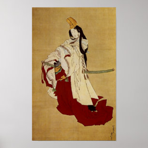 Poster Shirabyōshi Hokusai Art japonais