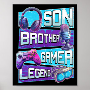 Poster Shirt Gaming Shirt Video Game Shirts Pour Garçons 