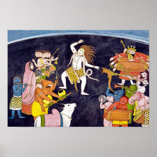 Poster Shiva Dansant La Peinture Indienne