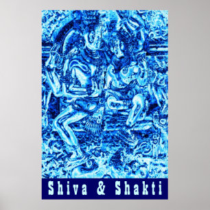 Poster Shiva et Shakti Embrace