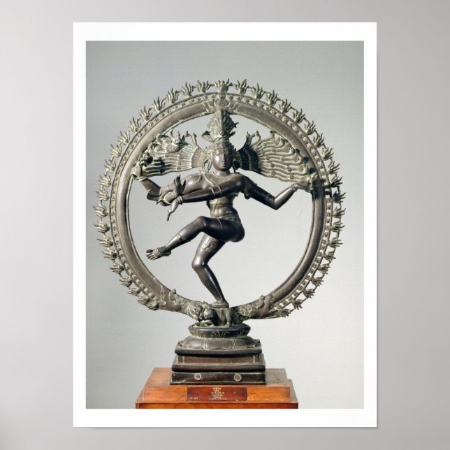Poster Shiva Nataraja, Tamil Nadu, Late Chola (bronze) (Devant)