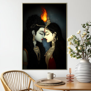 Poster Shiva Shakti : Déesse Hindoue Union Divine