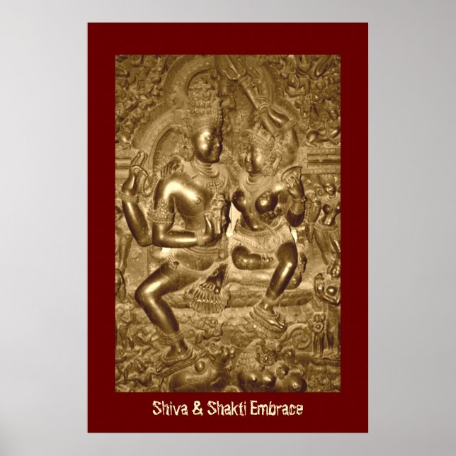 Poster Shiva & Shakti Embrace (Devant)