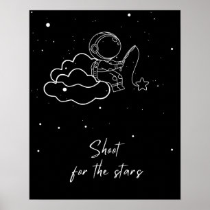Poster shoot for the stars wall art