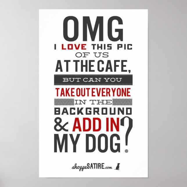 Poster Shoppe Satire - Humour pour les photographes (Devant)