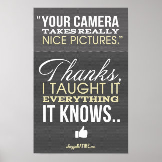 Poster Shoppe Satire - Humour pour les photographes Impri