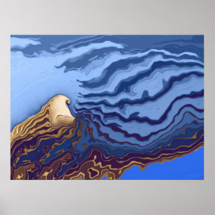 Poster Shore Art Abstrait